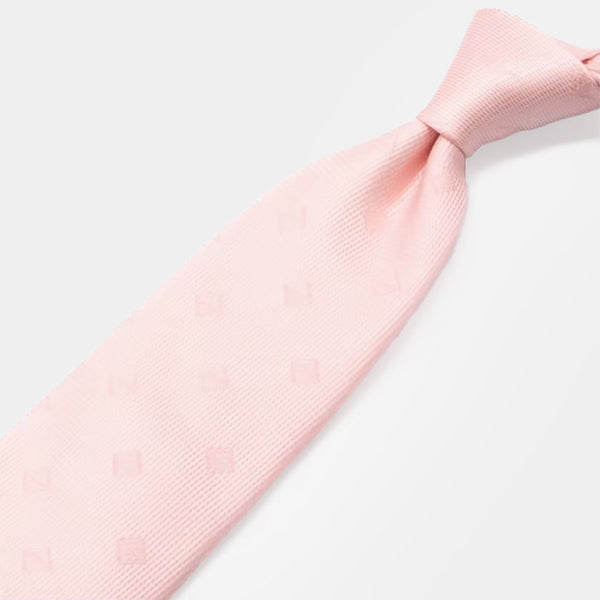 [TIE] ORIGINAL LOGO PEACH COLOR | JAPANESE SILK｜SHAKUNONE