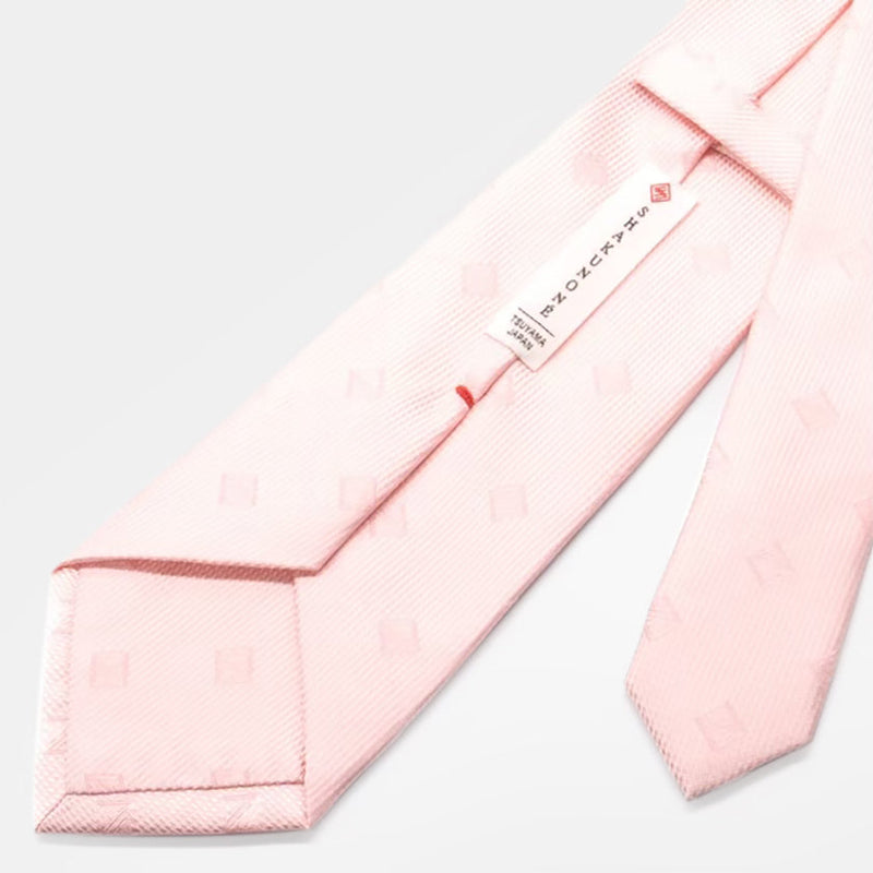 [TIE] ORIGINAL LOGO PEACH COLOR | JAPANESE SILK｜SHAKUNONE