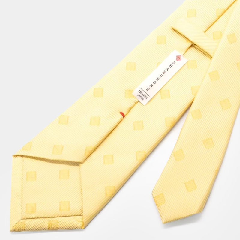 [TIE] ORIGINAL LOGO LEMON COLOR | JAPANESE SILK｜SHAKUNONE