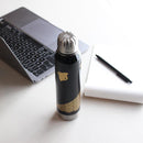 [TUMBLER / WATER BOTTLE] THERMO MUG URUSHI UMBRELLA BOTTLE WAVE CHIDORI (BLACK) | ECHIZEN LACQUERWARE| TAKUMIICHI