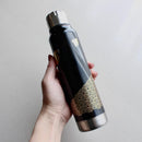 [TUMBLER / WATER BOTTLE] THERMO MUG URUSHI UMBRELLA BOTTLE WAVE CHIDORI (BLACK) | ECHIZEN LACQUERWARE| TAKUMIICHI