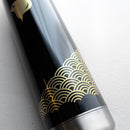 [TUMBLER / WATER BOTTLE] THERMO MUG URUSHI UMBRELLA BOTTLE WAVE CHIDORI (BLACK) | ECHIZEN LACQUERWARE| TAKUMIICHI