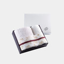 [ผ้าเช็ดตัว] "Irodori" ผ้าเช็ดตัวและผ้าขนหนูหน้า (สีชมพู / ขาว) | ผ้าเช็ดตัวอิมาบารี