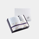 [ผ้าเช็ดตัว] "Irodori" ผ้าเช็ดตัวและผ้าขนหนูหน้า (สีน้ำเงิน / ขาว) | ผ้าเช็ดตัวอิมาบารี