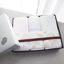 [TOWELS] "IRODORI" 2 BATH TOWELS AND 2 FACE TOWELS SET (PINK / WHITE) | IMABARI TOWELS