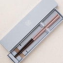 [CHOPSTICKS] WENGE OCTAGON HASHIKURA SEASON01 PINK (WITH CHOPSTICK REST) | WAKASA LACQUERED CHOPSTICKS | MATSUKAN