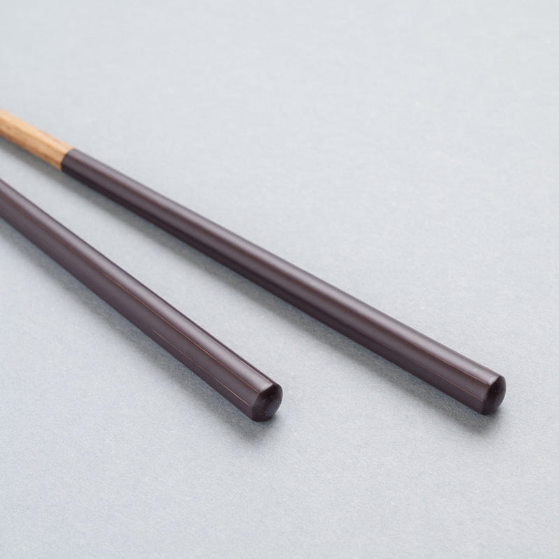 [CHOPSTICKS] HASHIKURA SEASON 01 OAK OCTAGON 22.5cm | WAKASA LACQUERED CHOPSTICKS | MATSUKAN