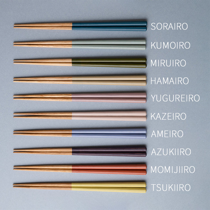 [CHOPSTICKS] HASHIKURA SEASON 01 OAK OCTAGON 22.5cm | WAKASA LACQUERED CHOPSTICKS | MATSUKAN