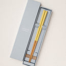 [CHOPSTICKS] HASHIKURA SEASON 01 OAK OCTAGON (CHOPSTICK REST & GIFT BOX SET) | WAKASA LACQUERED CHOPSTICKS | MATSUKAN