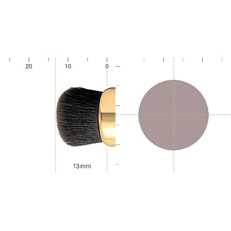 [MAKEUP BRUSH] BISYODO TAPPING CONCEALER BRUSH (ROUND) 13MM | MAKEUP BRUSH CRAFT | UYODA BISYODO