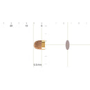 [MAKEUP BRUSH] BISYODO (L) SHADOW LINER BRUSH (FLAT) 5.5MM | MAKEUP BRUSH CRAFT | UYODA BISYODO