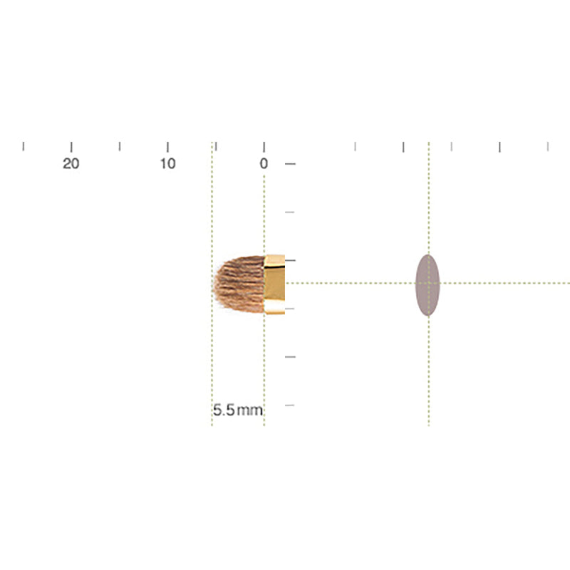[MAKEUP BRUSH] BISYODO (L) SHADOW LINER BRUSH (FLAT) 5.5MM | MAKEUP BRUSH CRAFT | UYODA BISYODO