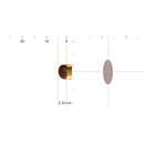 [MAKEUP BRUSH] BISYODO (L) EYEBROW SMUDGER (FLAT) 5.6MM | MAKEUP BRUSH CRAFT | UYODA BISYODO