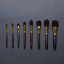 [MAKEUP BRUSH 8-PIECE SET] GRAND SET WITH POUCH | MAKEUP BRUSH CRAFT | UYODA BISYODO