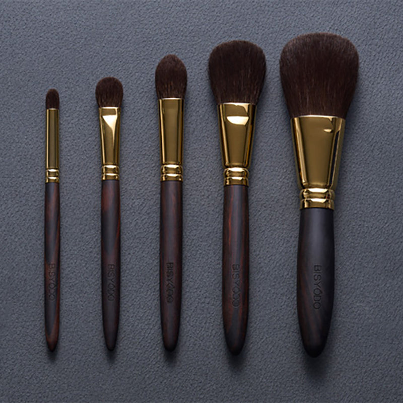 [MAKEUP BRUSH 5-PIECE SET] GRAND SET WITH POUCH | MAKEUP BRUSH CRAFT | UYODA BISYODO