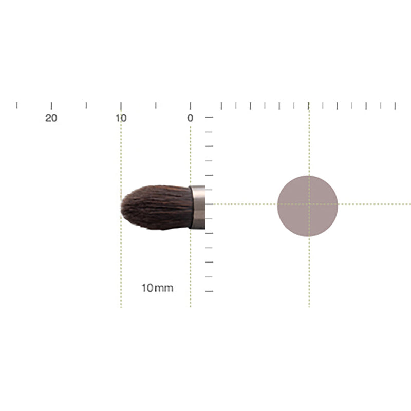 [MAKEUP BRUSH] SHIORI EYESHADOW BRUSH (ROUND) | MAKEUP BRUSH CRAFT | UYODA BISYODO