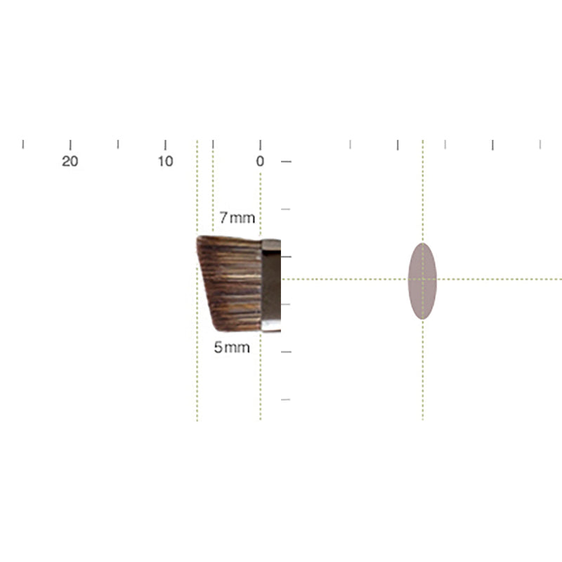 [MAKEUP BRUSH] SHIORI EYEBROW BRUSH (ANGLED) | MAKEUP BRUSH CRAFT | UYODA BISYODO