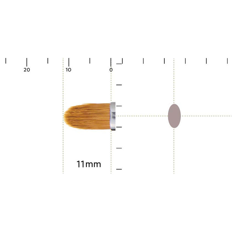 [MAKEUP BRUSH] SHIORI CONCEALER BRUSH WITH CAP (FLAT) | MAKEUP BRUSH CRAFT | UYODA BISYODO