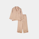 [PAJAMA] SILK PINK BEIGE SETUP | SEWING | Foo Tokyo