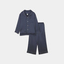 [PAJAMA] SILK ELEGANT NAVY SETUP | SEWING | Foo Tokyo