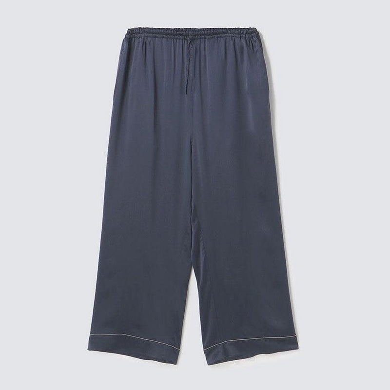 [PAJAMA] SILK ELEGANT NAVY SETUP | SEWING | Foo Tokyo