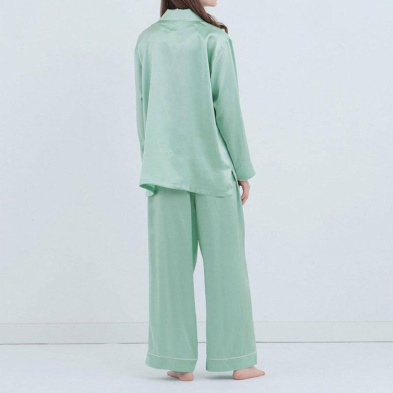 [PAJAMA] SILK MINT GREEN SETUP | SEWING | Foo Tokyo
