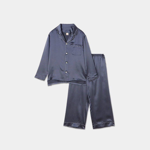 [PAJAMA] SILK CHARCOAL GRAY SETUP | SEWING | Foo Tokyo