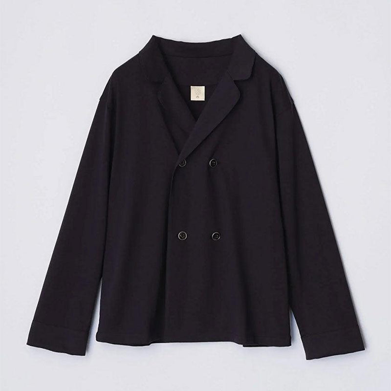 [PAJAMA] ROYAL ORGANIC COTTON DOUBLE-BUTTONED NAVY | SEWING | Foo Tokyo