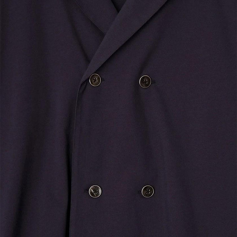 [PAJAMA] ROYAL ORGANIC COTTON DOUBLE-BUTTONED NAVY | SEWING | Foo Tokyo