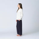 [T-SHIRT] WOMEN'S LONG-SLEEVE TOP SILK COTTON | SEWING | Foo Tokyo