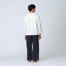 [T-SHIRT] MEN'S LONG-SLEEVE TOP SILK COTTON | SEWING | Foo Tokyo
