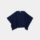 [PONCHO (LOUNGEWEAR)] ROYAL ORGANIC COTTON PONCHO (NAVY) | SEWING | Foo Tokyo