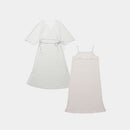[CASUAL DRESS] RUSSELL MESH ROBE DRESS (LIGHT GRAY) | SEWING | Foo Tokyo