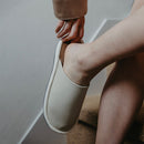 [SLIPPERS] GENUINE LEATHER WITH VELVETEEN INSOLES (OFF WHITE) | SEWING | Foo Tokyo