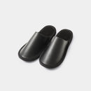 [SLIPPERS] GENUINE LEATHER WITH VELVETEEN INSOLES (BLACK) | SEWING | Foo Tokyo