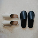 [SLIPPERS] GENUINE LEATHER WITH VELVETEEN INSOLES (BLACK) | SEWING | Foo Tokyo