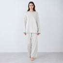 [RECOVERY APPAREL] SILKY TOUCH LONG-SLEEVE TOP & LONG PANTS SET PALE GRAY | SEWING | Foo Tokyo