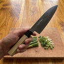 [KITCHEN (CHEF) KNIFE] GIN3 DAMASCUS 180MM SANTOKU KNIFE | SAKAI FORGED BLADES|YAMAWAKI CUTLERY