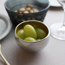 [SAKE CUP] KUZUSHI - YURE - (S) TIN AND GOLD LEAF SET | TAKAOKA BRONZE CASTING