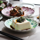 [LARGE PLATE (PLATTER)] SATSUKI 15CM PLATE MOEGI | HAYASHIKURO KILN | OLD IMARI-ARITA WARES