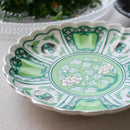 [LARGE PLATE (PLATTER)] SATSUKI 15CM PLATE MOEGI | HAYASHIKURO KILN | OLD IMARI-ARITA WARES