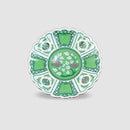 [LARGE PLATE (PLATTER)] SATSUKI 15CM PLATE MOEGI | HAYASHIKURO KILN | OLD IMARI-ARITA WARES