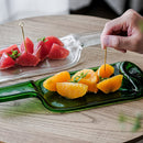 [LARGE PLATE (PLATTER)] FUNEW TRAY L GREEN | EDO CUT GLASS