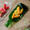 [LARGE PLATE (PLATTER)] FUNEW TRAY L GREEN | EDO CUT GLASS