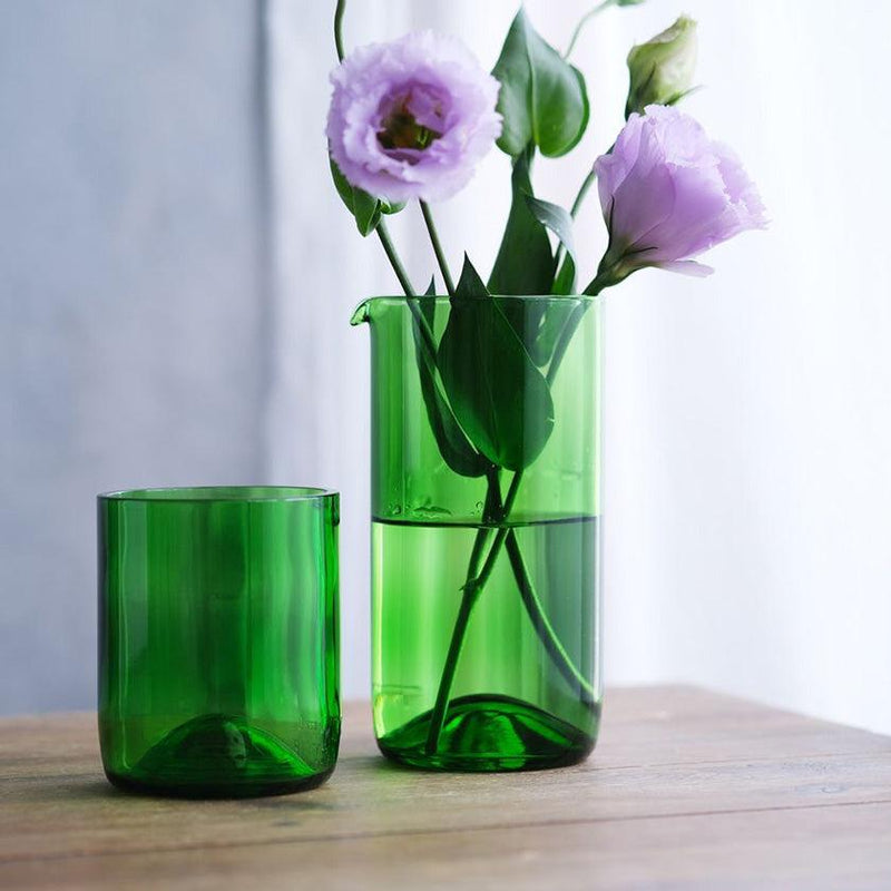 [GLASS] FUNEW CARAFE L GREEN | EDO CUT GLASS