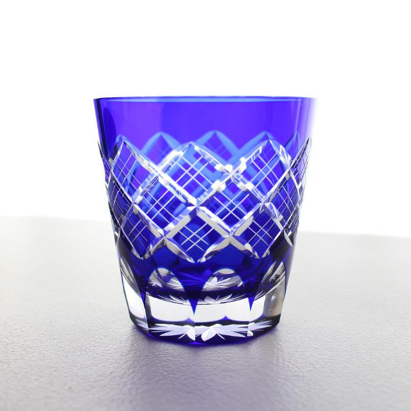 [GLASS] LAYERED YARAI OLD PAIR | EDO CUT GLASS