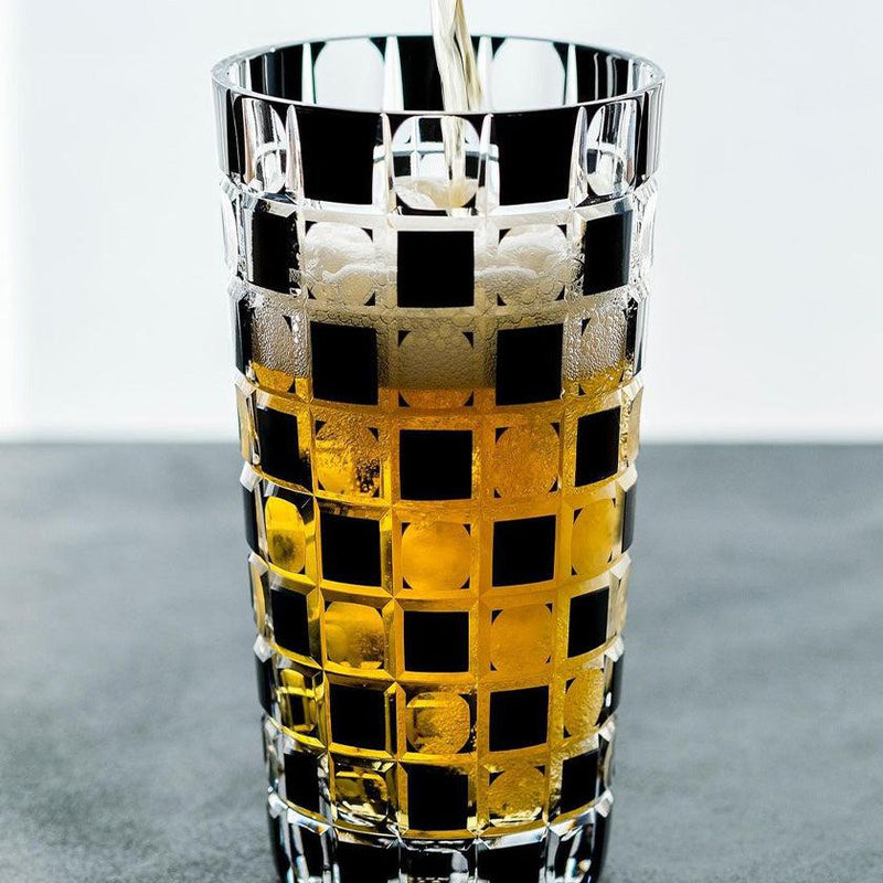 [GLASS] KUROCO TAMA CHECKERED TUMBLER | EDO CUT GLASS