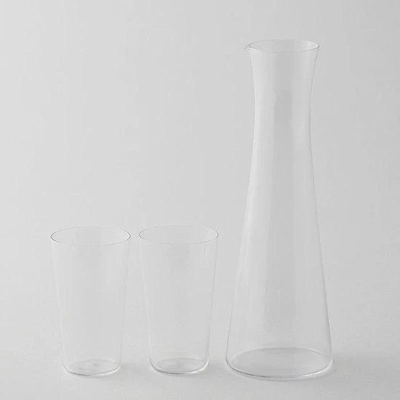 [GLASS] THIN SAKE SET 3-PIECE SET IN A WOODEN BOX | EDO GLASS