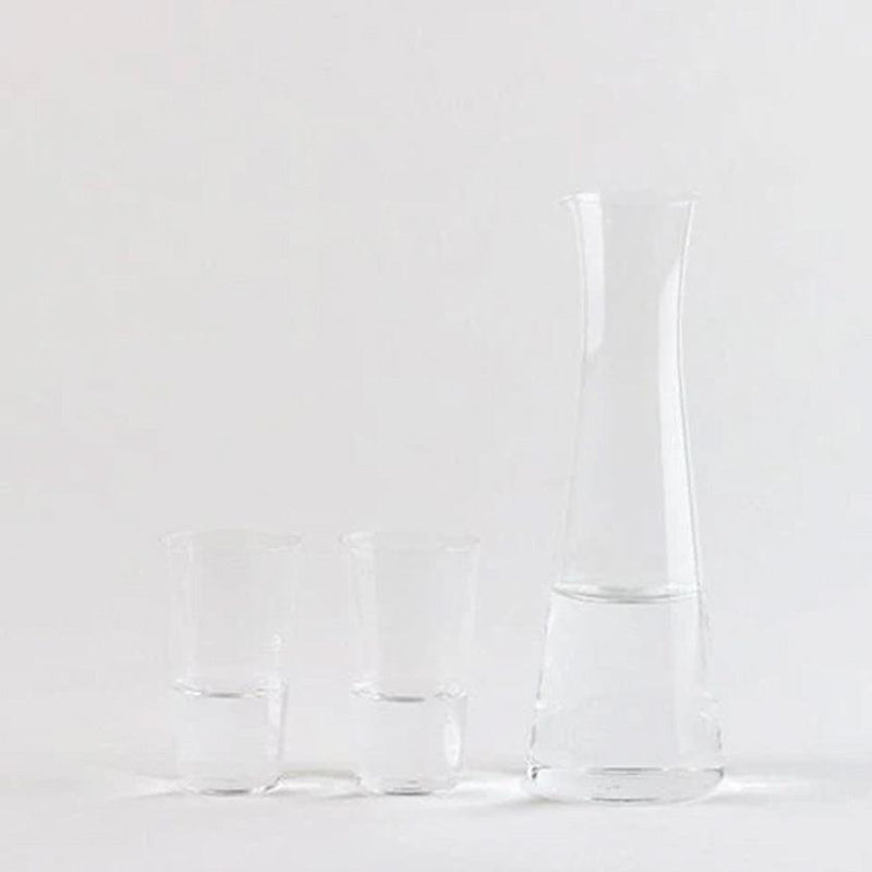 [GLASS] THIN SAKE SET 3-PIECE SET IN A WOODEN BOX | EDO GLASS