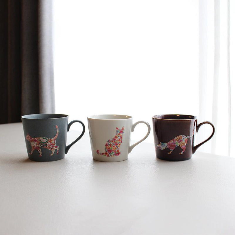 [MUG (CUP)] COLOR & DESIGN CHANGE CAT (3 PIECES) | MINO WARES | MARUMO TAKAGI